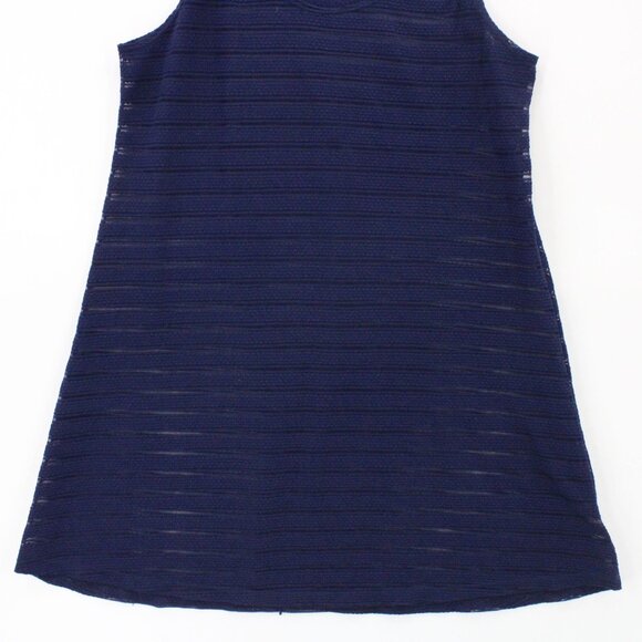 J Valdi Swim Dress Cover Up Womens Navy Blue Sleeveless Knit Breathable Size XL - Picture 4 of 8